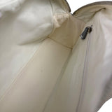 Chanel Grey Quilted Leather Trim Bowling Bag 2000