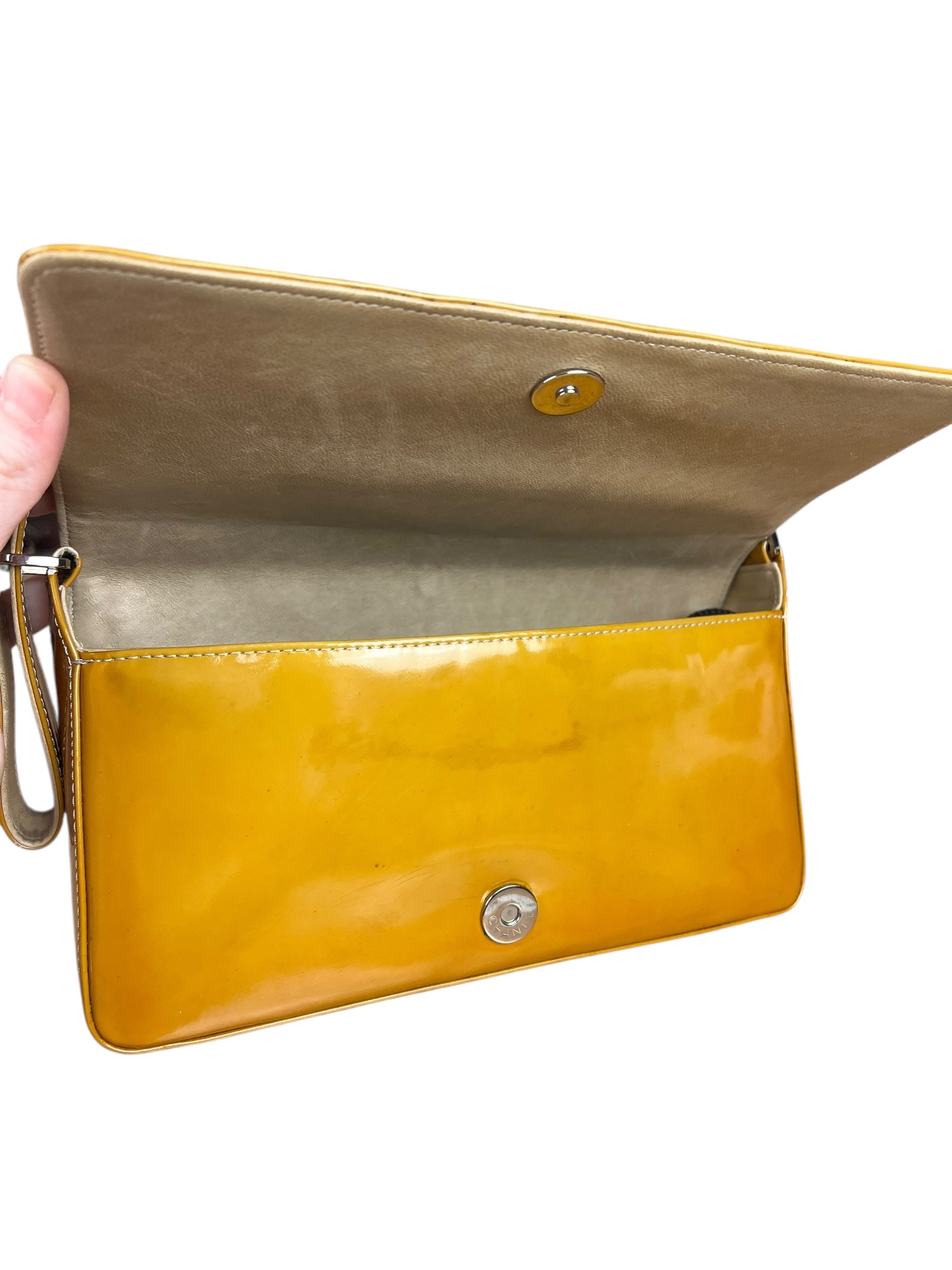 Chanel Vintage East West Patent Flap Bag