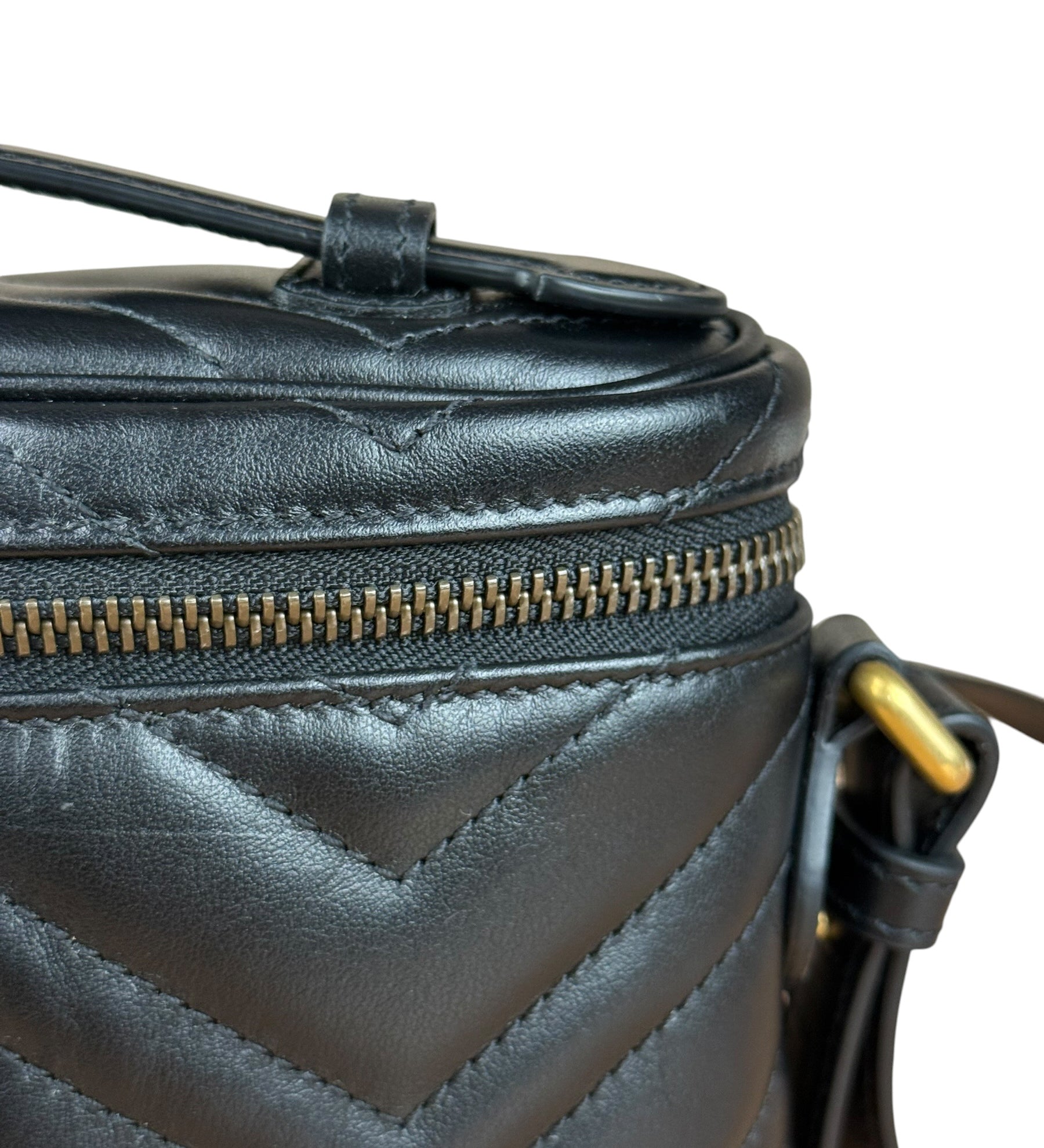 Gucci Black Marmont Vanity Shoulder/Hand Bag
