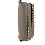 Valentino Neutral Garavani Calfskin Rockstud Crossbody Bag