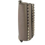 Valentino Neutral Garavani Calfskin Rockstud Crossbody Bag