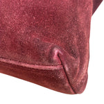 Chanel Bordeaux Suede Tortoise Chain Shoulder Bag '97-'99