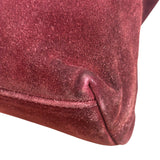 Chanel Bordeaux Suede Tortoise Chain Shoulder Bag '97-'99