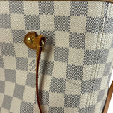 Louis Vuitton Neverfull MM Damier Azure Rose Interior w/ Pouch