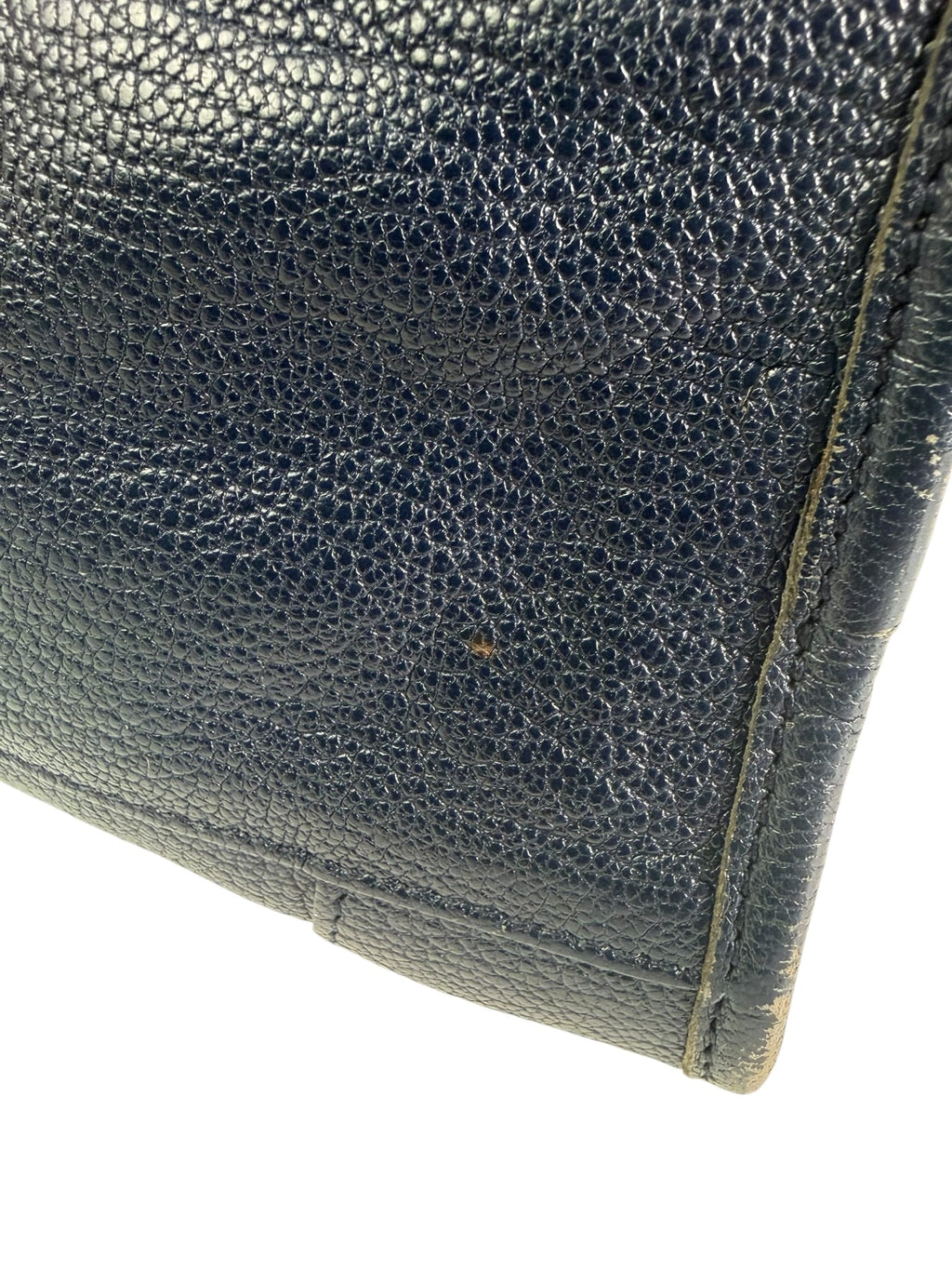 Balenciaga Navy Leather Velo Moto Two-Way Bag