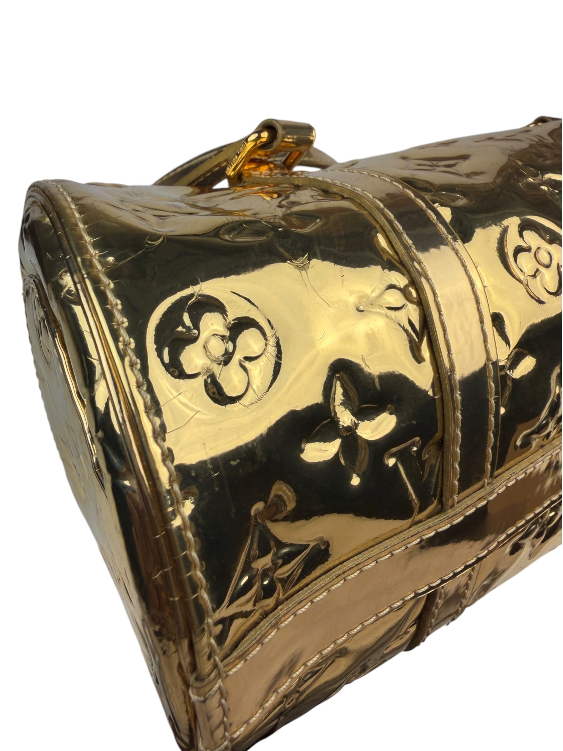 Louis Vuitton Metallic Gold Miroir Dore Papillon 25