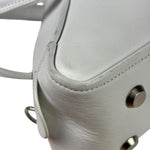 Balenciaga White Leather Triangle Two-Way Bag