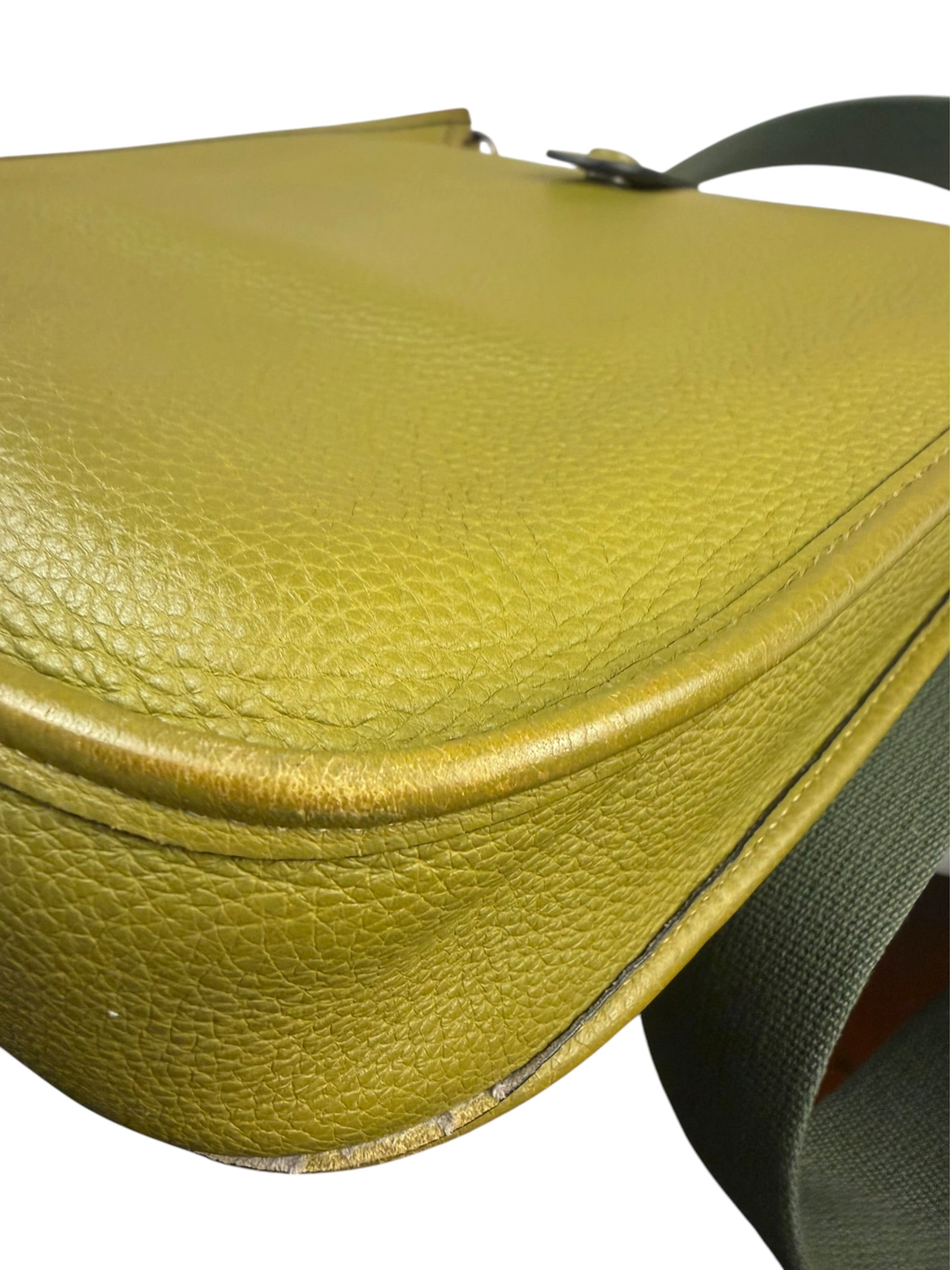 Hermes Green Leather Evelyne TMP Crossbody Bag