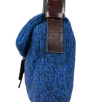 Fendi Vintage Blue Cashmere Baguette