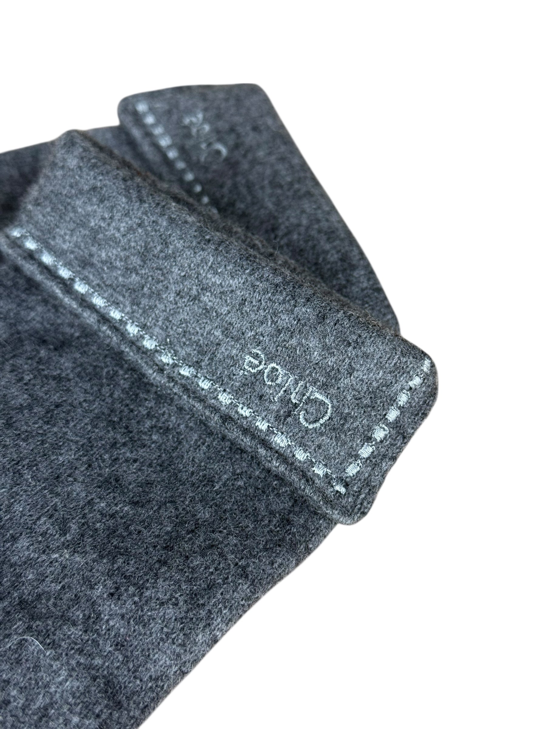 Chloé Grey Wool Gloves