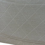 Chanel Beige Quilted Canvas Chain Flap Bag 1998