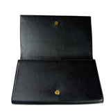 Yves Saint Laurent Black Leather Flap Clutch