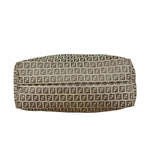 Fendi Vintage Beige Canvas Zucca Shoulder Tote