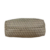 Fendi Vintage Beige Canvas Zucca Shoulder Tote