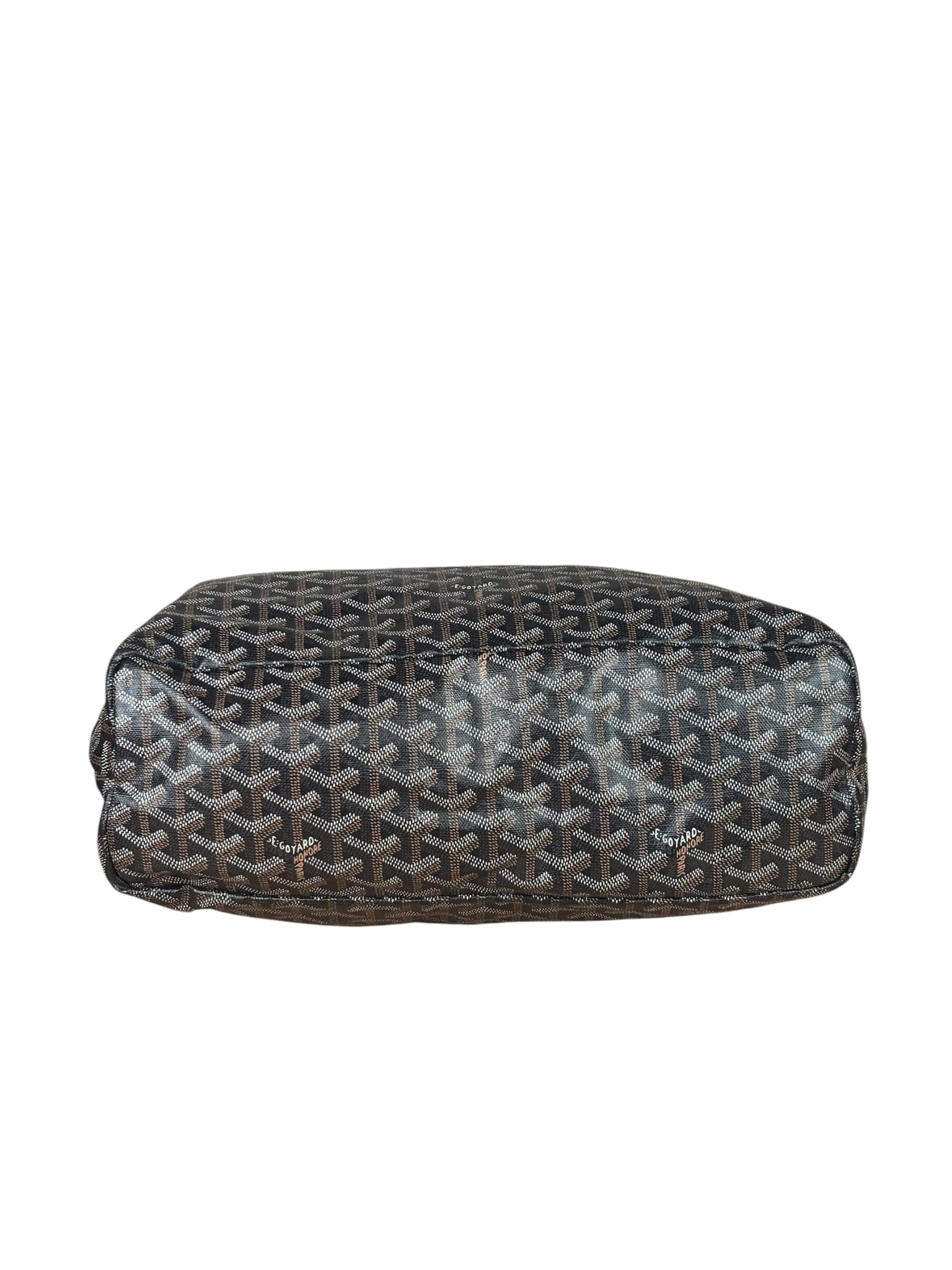 Goyard Brown/Black Leather Boheme Hobo Bag