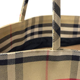 Burberry Vintage Nova Check Canvas Shoulder Tote
