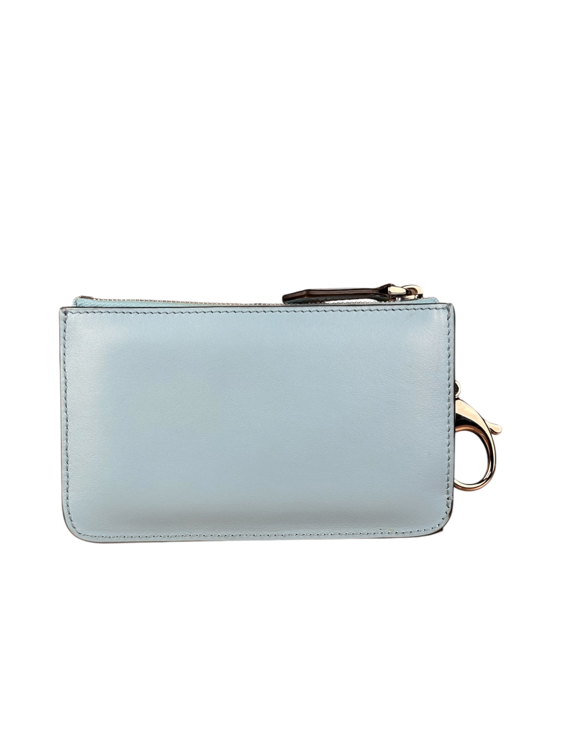 Fendi Monsters Blue Leather Key Wallet