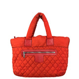 Chanel Red Nylon Coco Cocoon Tote Bag 2009
