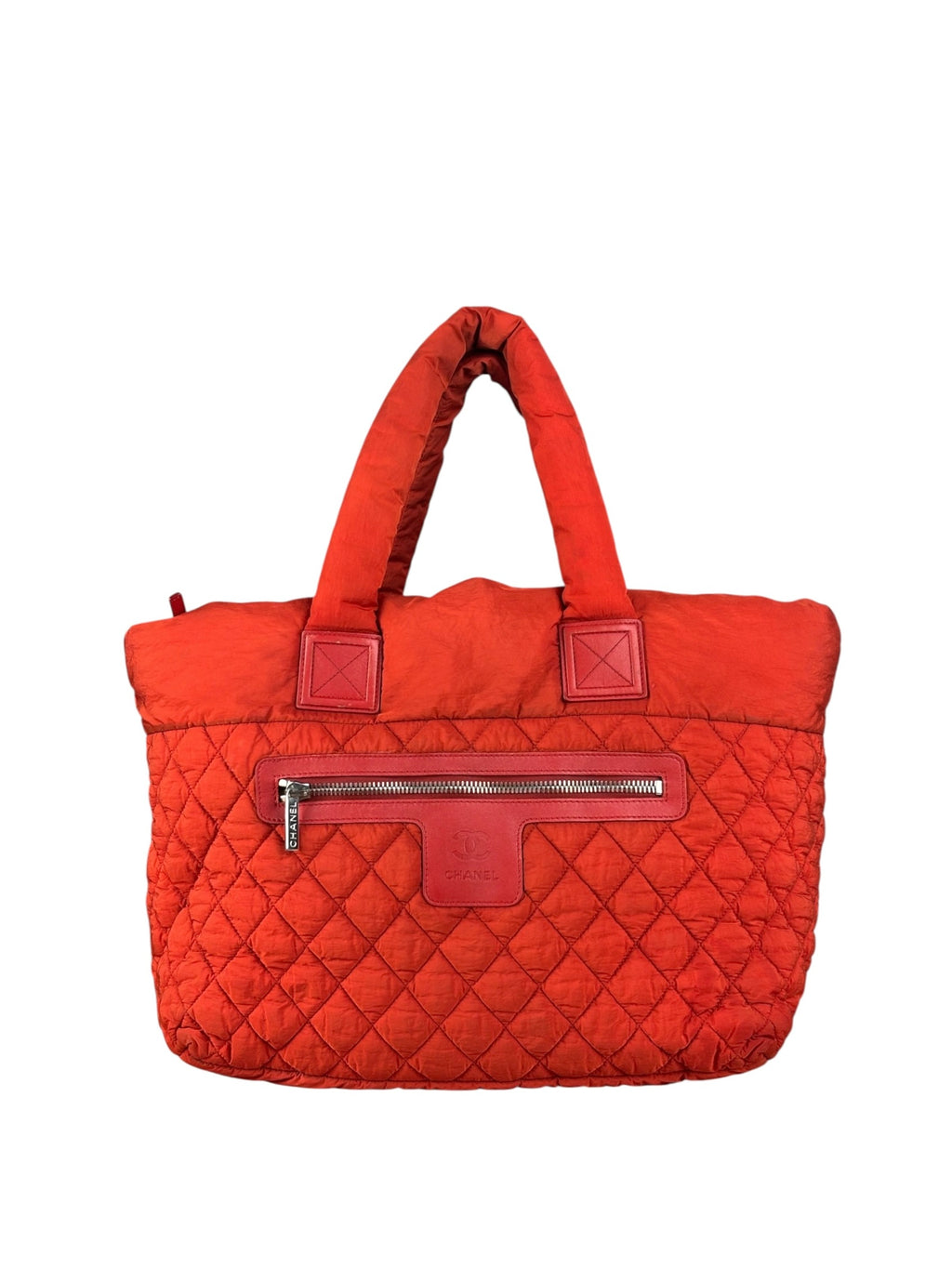 Chanel Red Nylon Coco Cocoon Tote Bag 2009