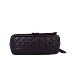 Christian Dior Purple Quilted Leather Flap Bag