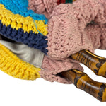 Gucci Horsebit Striped Crochet Tote Bag