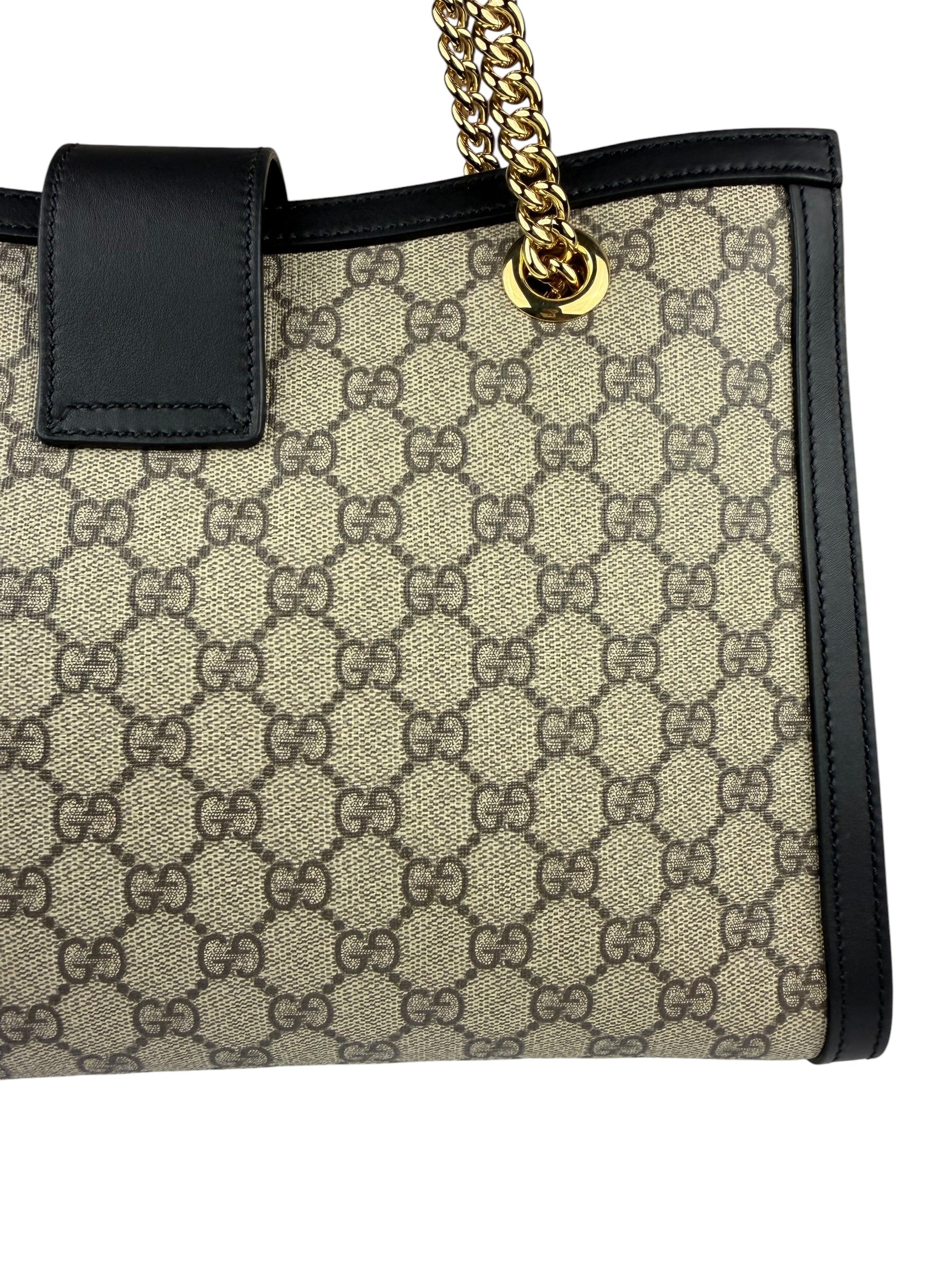 Gucci GG Supreme Padlock Medium Tote