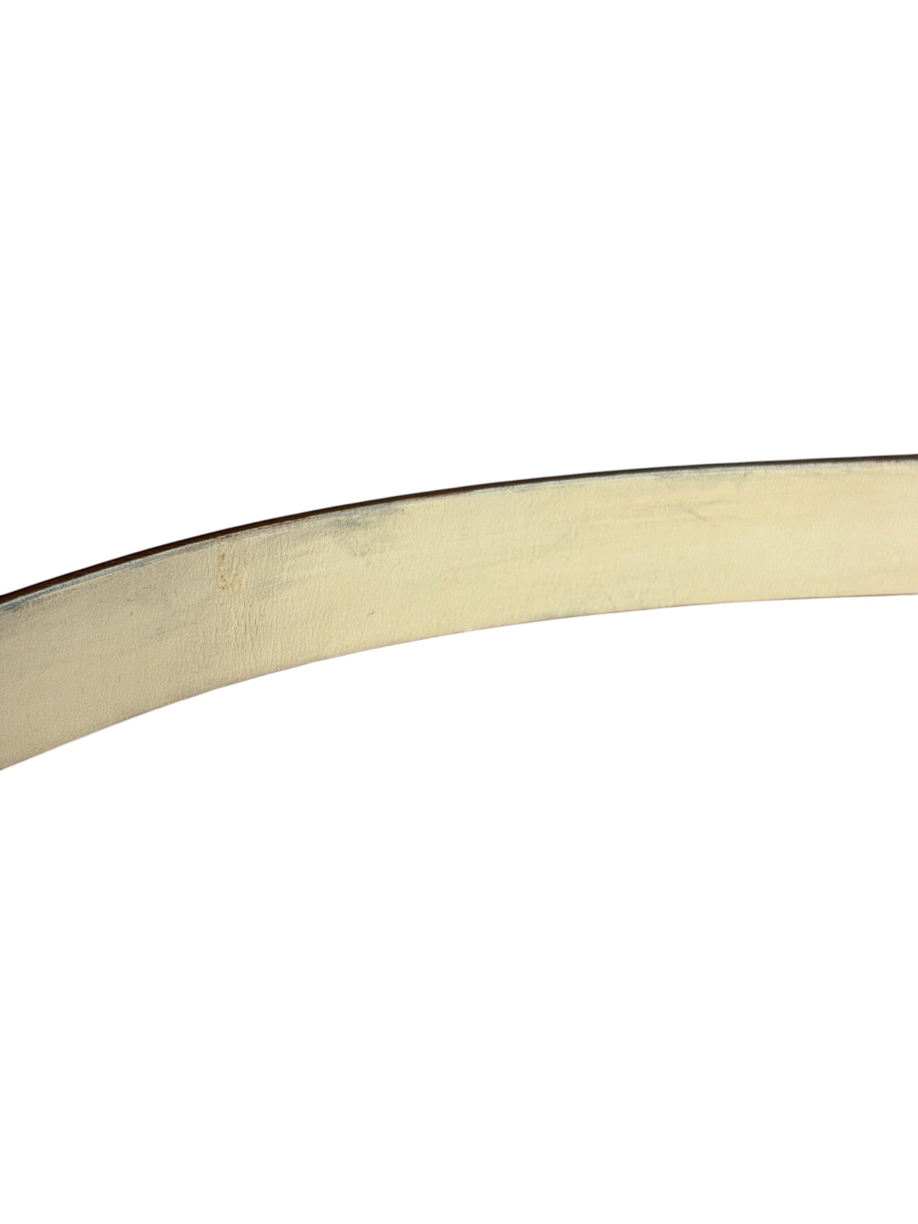 Gucci Beige Leather Belt w/ Pouch