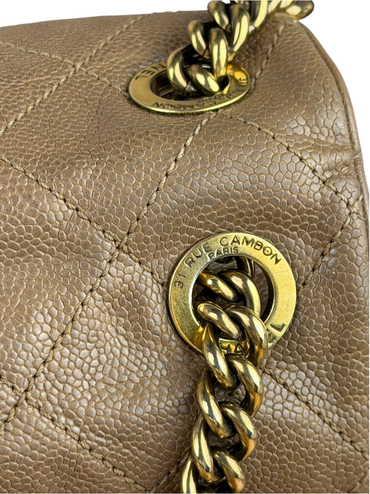 Chanel Brown Caviar Jumbo Easy Flap 2012