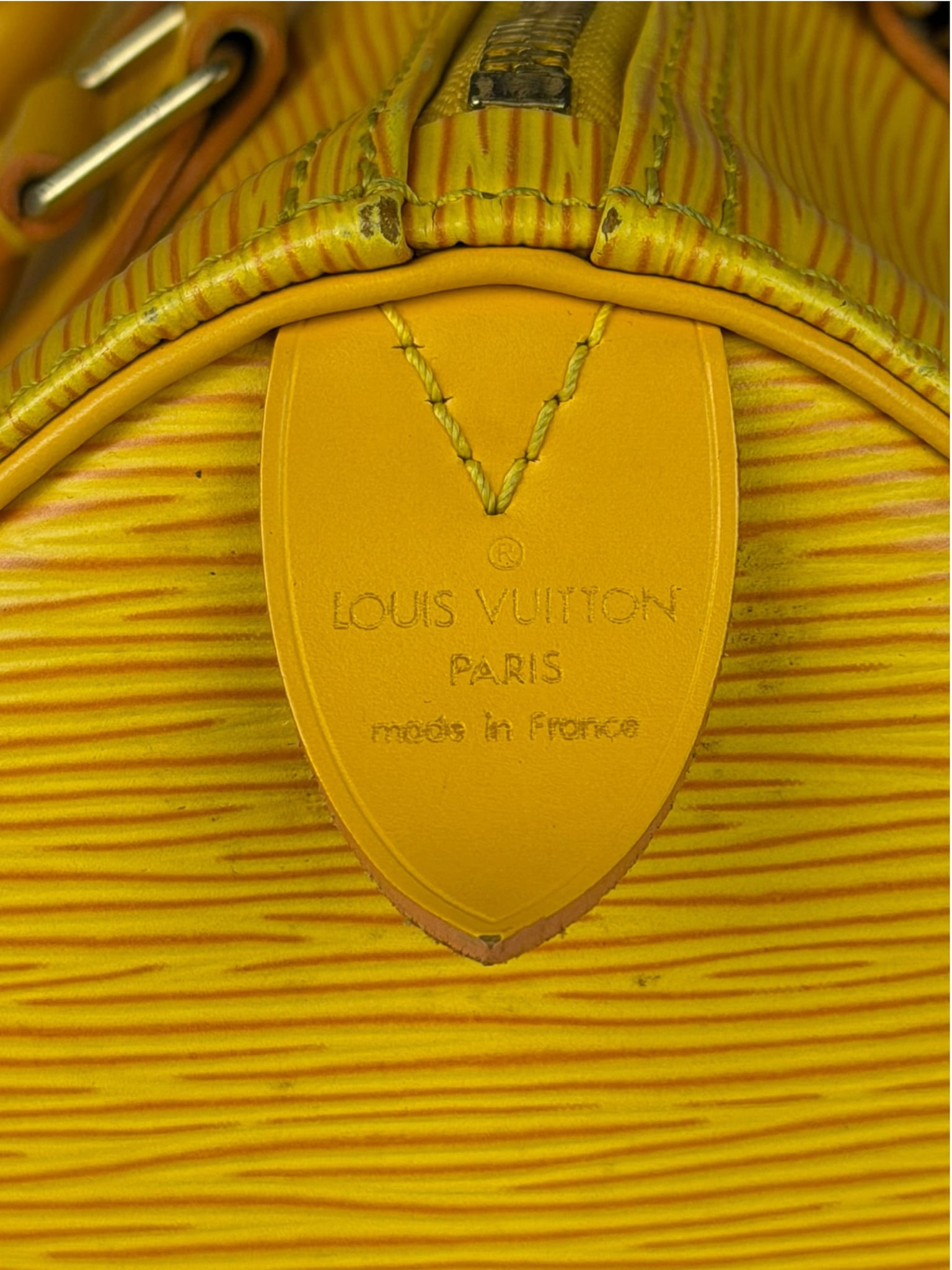 Louis Vuitton Yellow Epi Leather Speedy 25