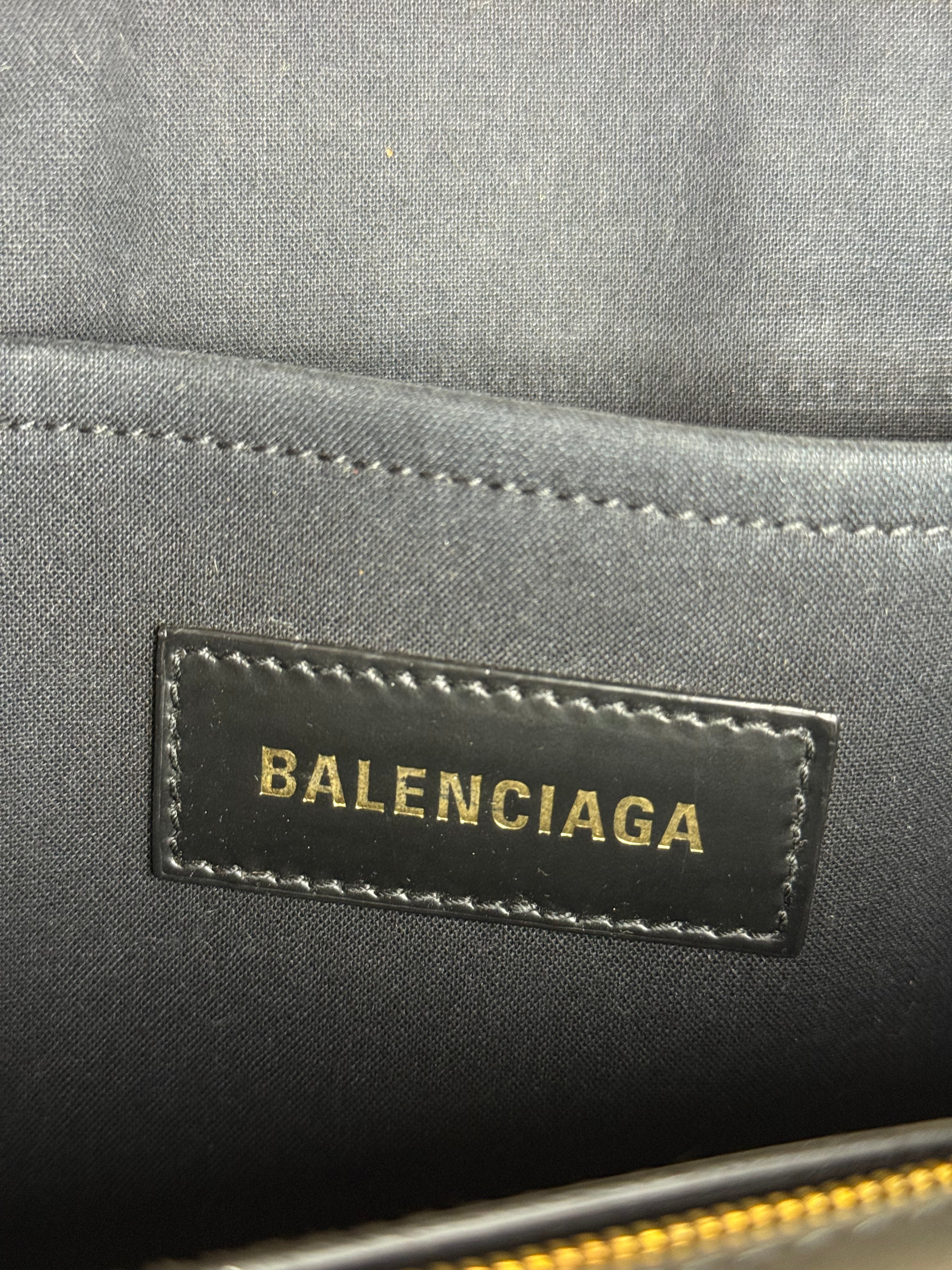 Balenciaga Canvas Black Cabas S Tote Bag