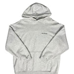 Balenciaga Logo Pullover Hoodie Grey