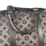 Louis Vuitton x Virgil Abloh Black Leather Trim Monogram Keepall 50