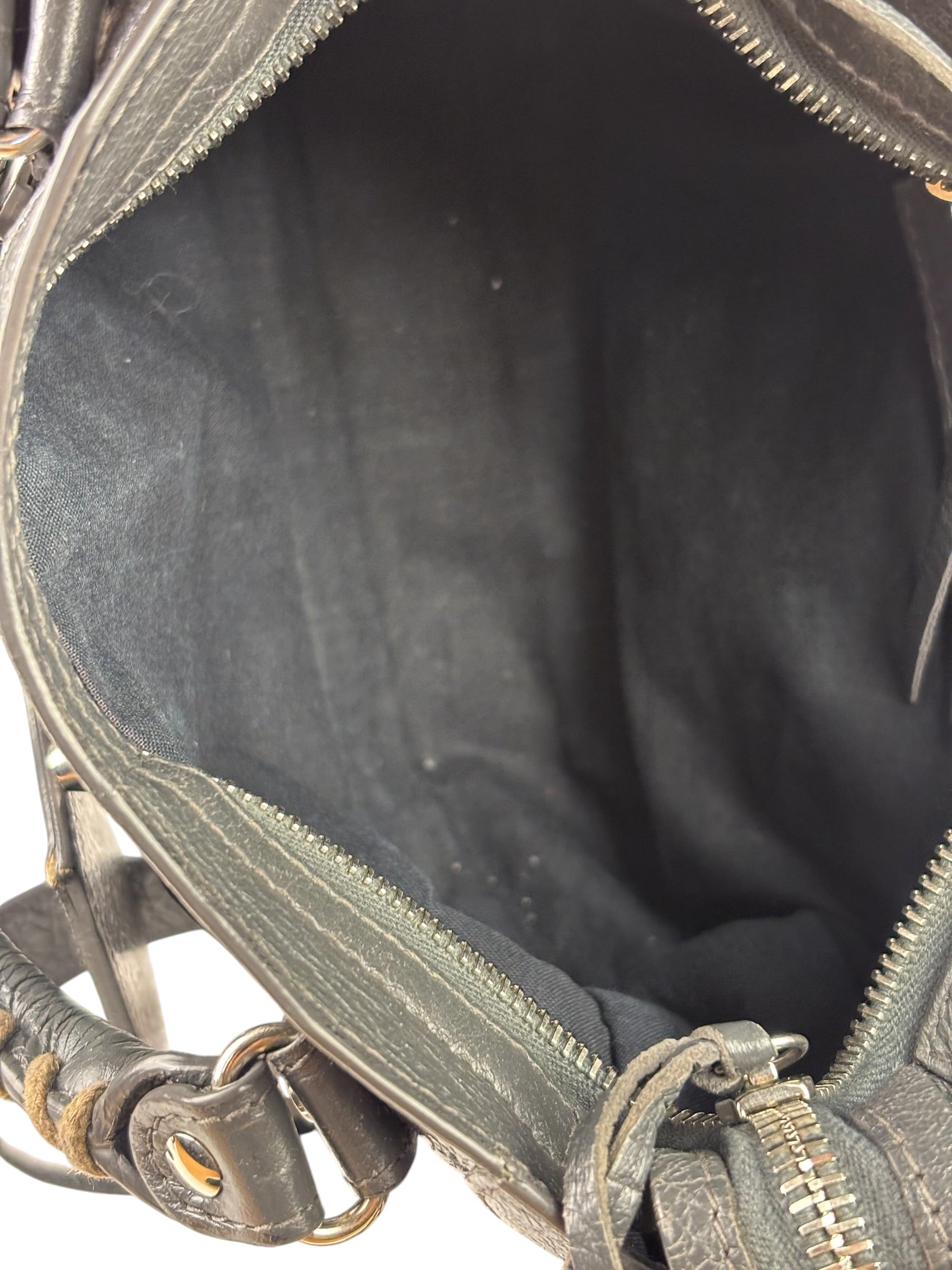 Balenciaga Grey Calfskin Mini Le City Bag