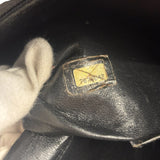 Chanel Vintage CC Black Quilted Caviar Leather Medallion Tote Bag 2002