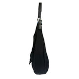 Fendi Black Leather Trim Mamma Baguette