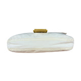 Fendi Vintage Denim x Snakeskin Baguette Yellow