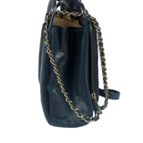 Chanel Blue Quilted Leather CC Chain Shoulder Bag 2018