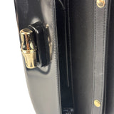 Gucci Black Leather Bamboo Night Small Clutch/Pochette