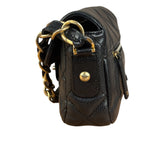 Chanel Black Caviar Quilted Leather Mini Square Flap Bag 2021