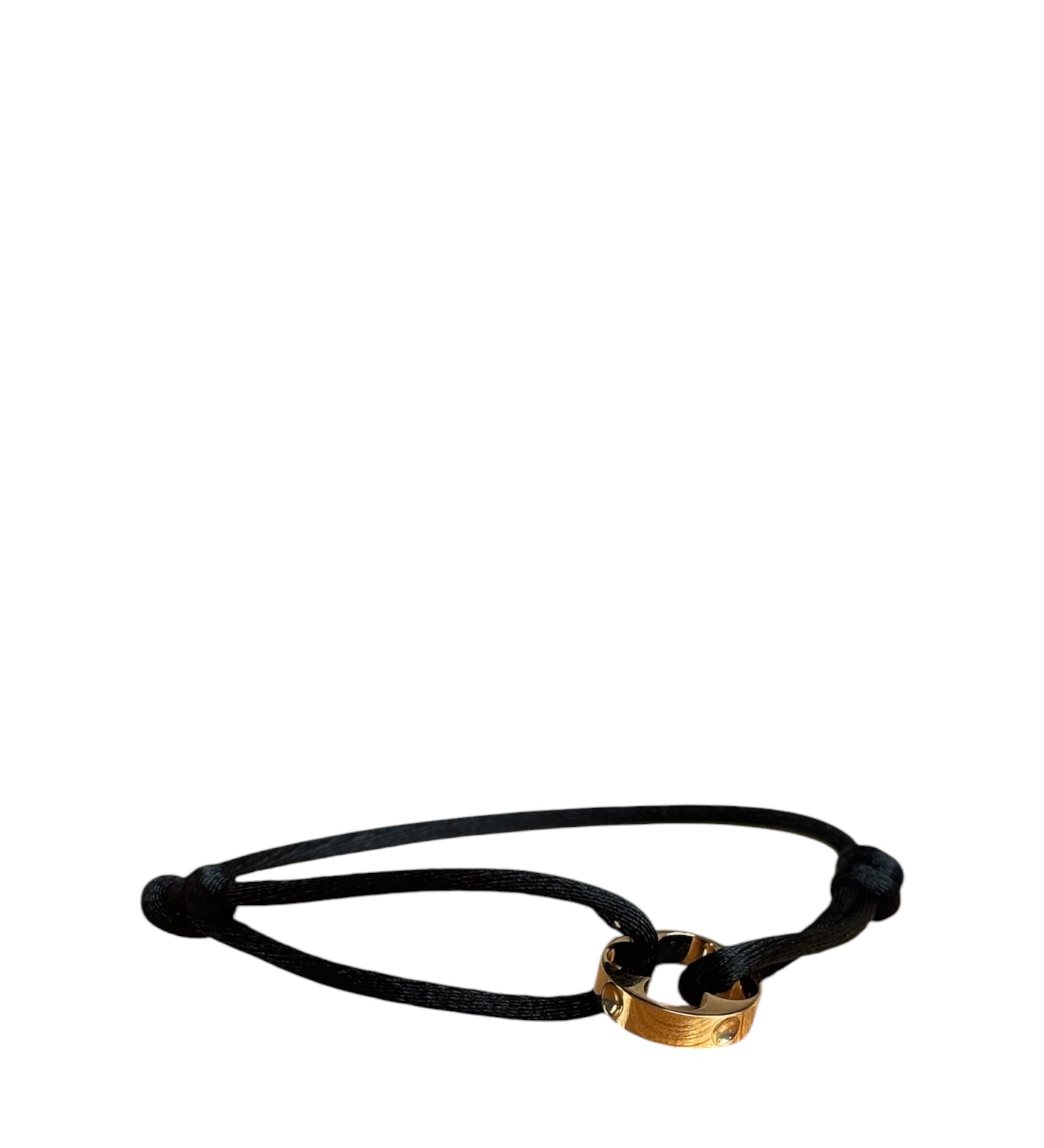 Louis Vuitton Black Empriente Cord Bracelet