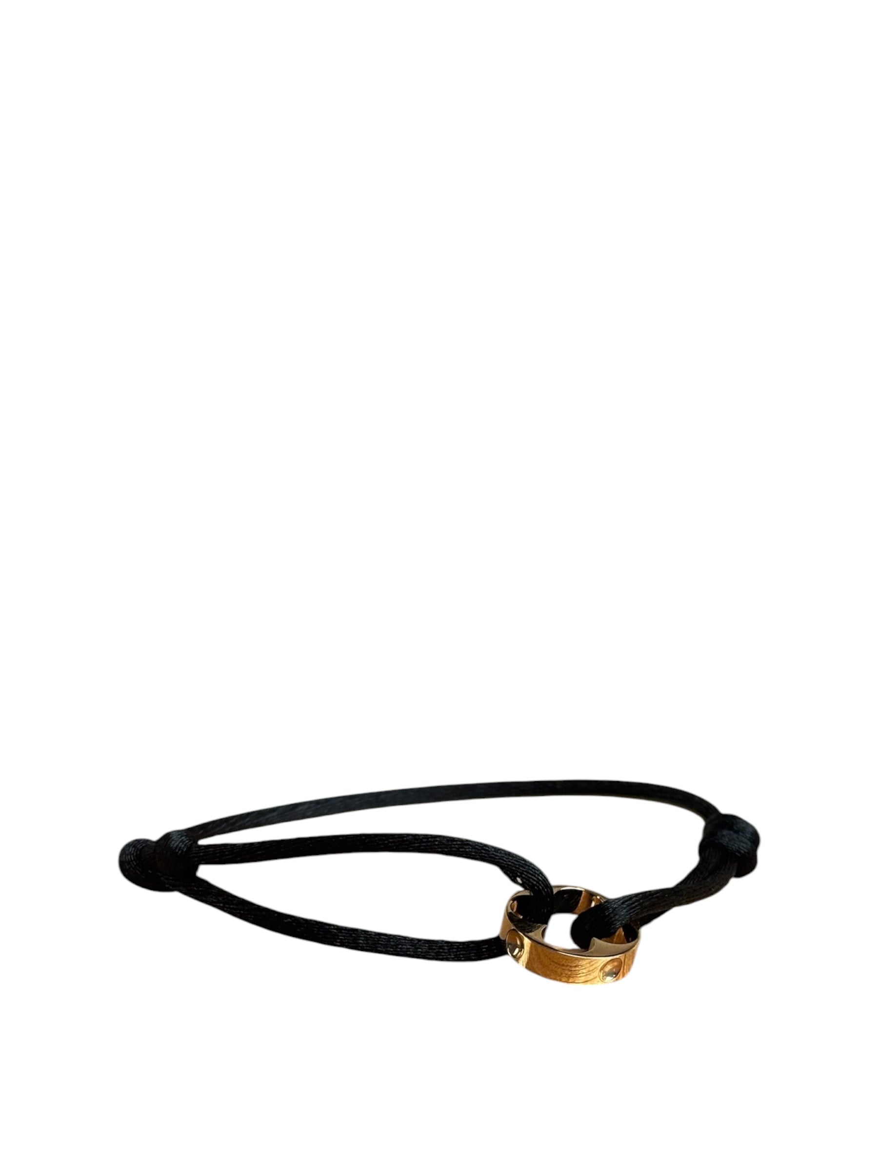 Louis Vuitton Black Empriente Cord Bracelet