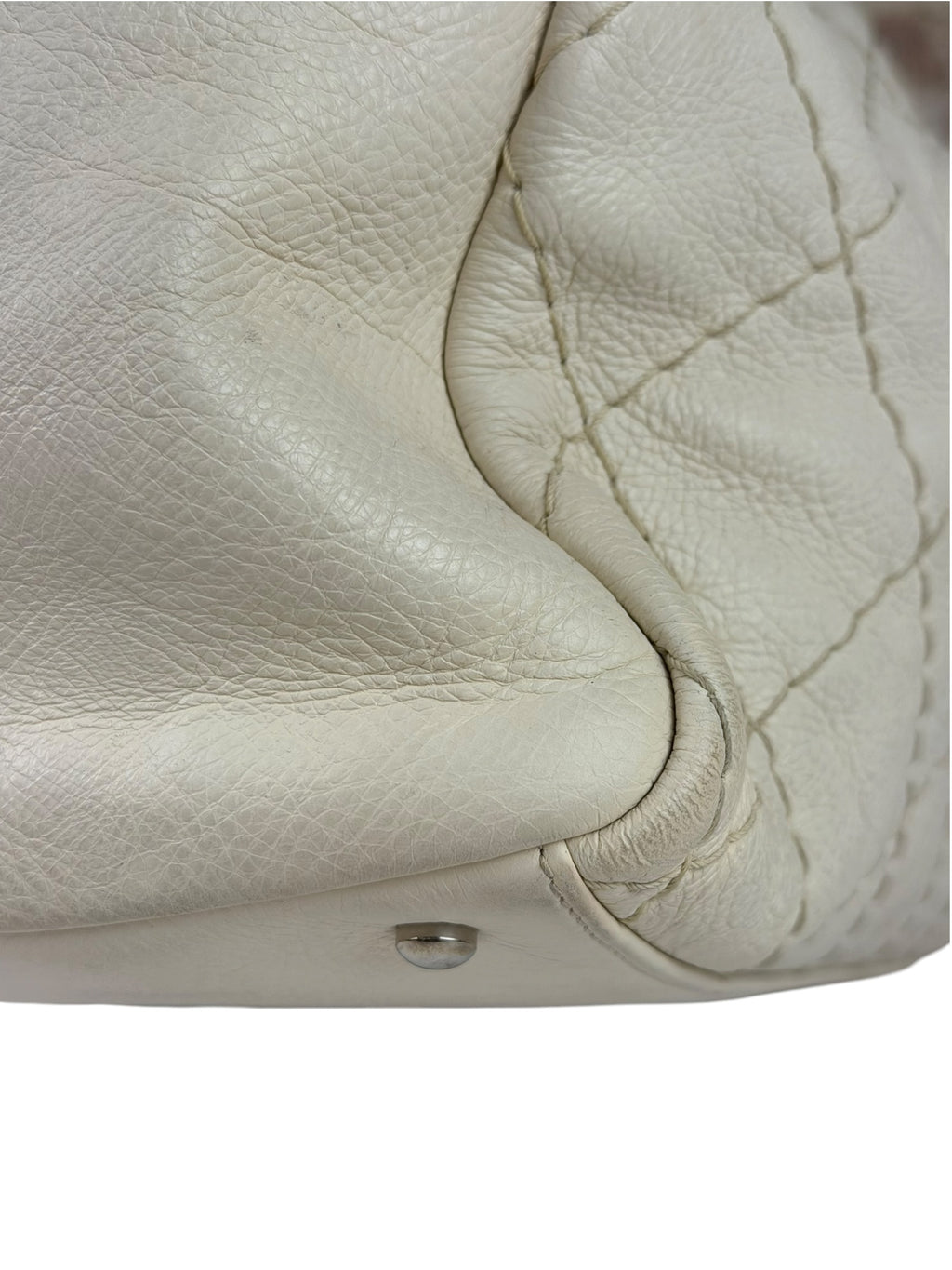 Chanel Beige Quilted Leather Tote 2009