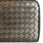 Bottega Veneta Zipper Gold Long Wallet