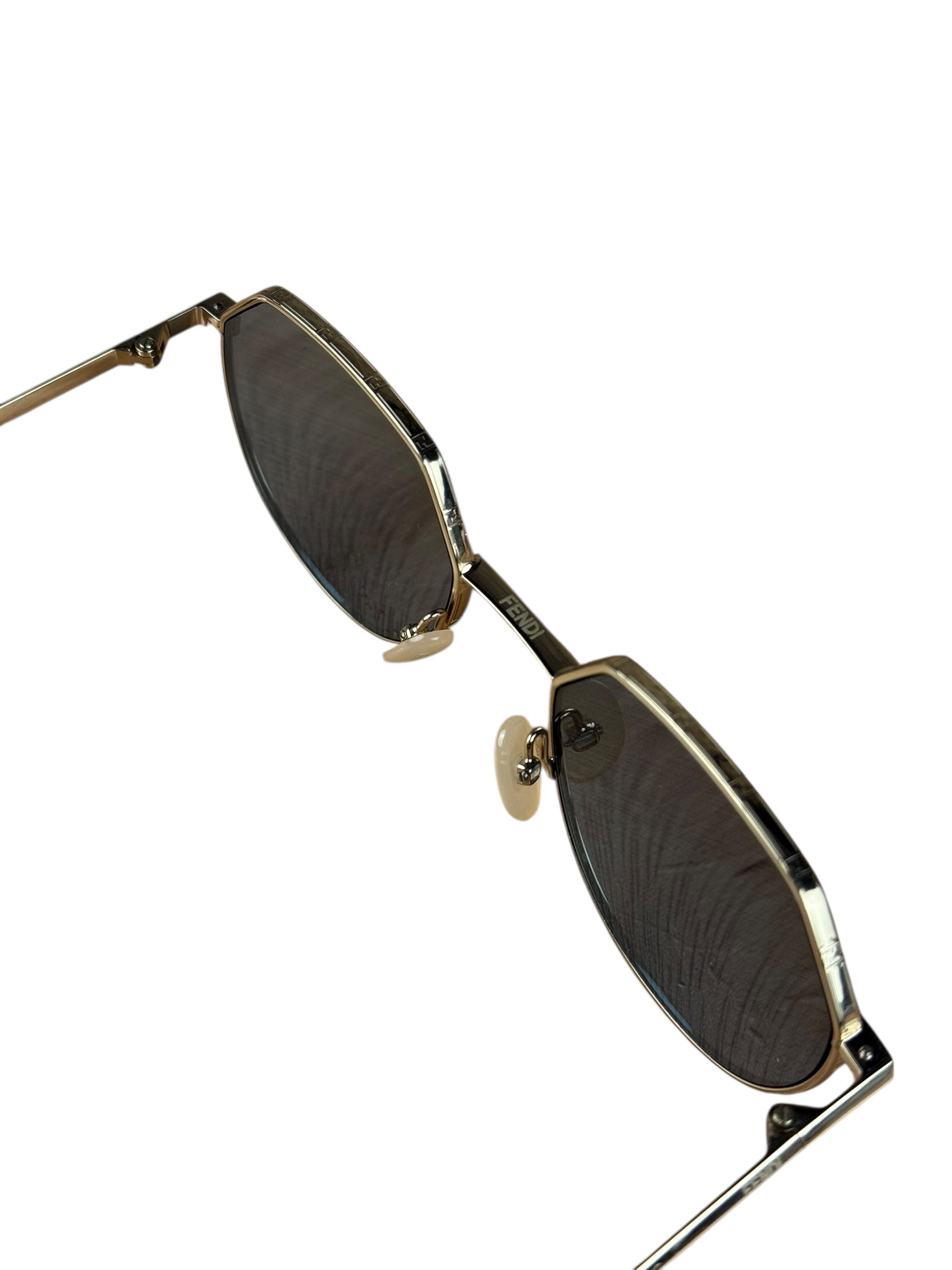 Fendi Blue Gold Frame Sunglasses