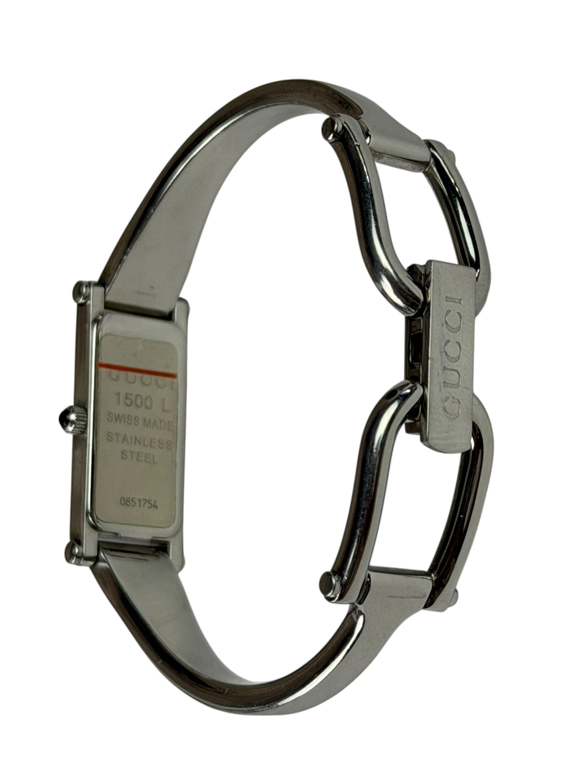 Gucci 1500L Black Dial Bangle Band