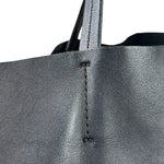 Celine Yellow/Black Leather Horizontal Cabas Tote
