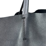 Celine Yellow/Black Leather Horizontal Cabas Tote