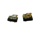 Chanel Black Resin FauxPearl Clip-On Earings