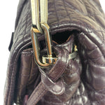 Christian Dior Purple Quilted Leather Flap Bag