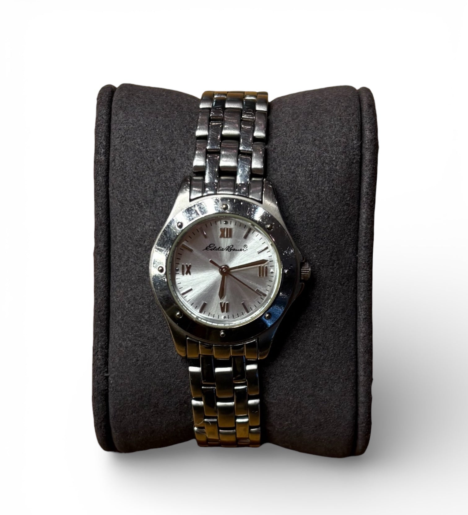 Eddie Bauer Silver Circle Dial Stainless Silver Band